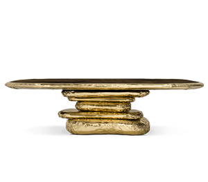Juego de Comedor de Cobre de Lujo, Diseño Italiano Moderno, Dorado, 6 Sillas, Mesa de Comedor de Lujo, DV-STONEHENGE-02-BOCAS Luxur - Product Image 5