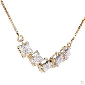 Pendentif élégant en or et diamants pour femme, bijoux raffinés, collier de qualité supérieure, charme pour la mode quotidienne - Product Image 1