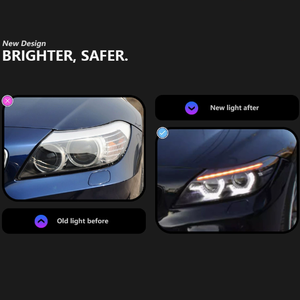Système de phares automatiques Z4 E89 2009-2016, mise à niveau LED Laser DRL 6000K 12V 36W 6000 lm, nouvelle ampoule D2H Plug & Play, ajustement universel - Product Image 2