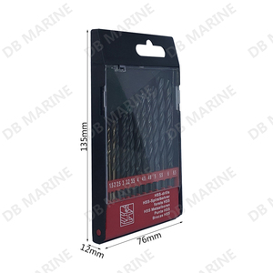 Set di Punte Elicoidali DB IMPA 630252 in Acciaio ad Alta Velocità, Finitura Zincata, Impermeabili, per Uso Marino, 6.5mm, per Foratura Metalli - Product Image 3