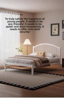 Support de sommier robuste et silencieux, style minimaliste moderne, adapté pour chambre à coucher, appartement, hôtel.