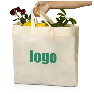 Eco-Friendly Shopping Durable Recyclable Folding Tote Beige Sublimation Non Woven Materials For Bag