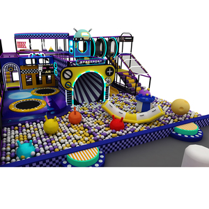 Playpedia Équipement de terrain de jeu intérieur commercial, fosse à mousse, mur d'escalade, toboggan en forme de beignet, trampoline, design personnalisable, capacité supérieure à 500 personnes - Product Image 3