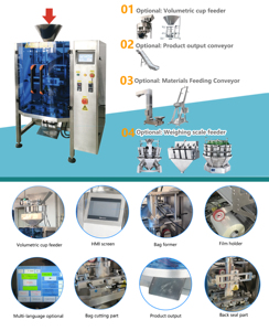 Hoàn toàn tự động độ chính xác cao hạt Hạt Đóng gói Hạnh nhân quả hồ trăn thông máy đóng gói - Product Image 6