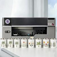 Nouvelle imprimante UV cylindrique de bureau HanHuang HH-DY80ZM pour bouteilles et flacons, production automatique élevée de plus de 1000 unités par jour, encre écologique, portable