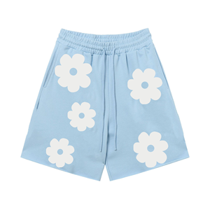 Nuovi <span class=keywords><strong>Pantaloncini</strong></span> da Uomo Pesanti con Stampa Puff, 100% Cotone, Casual <span class=keywords><strong>Streetwear</strong></span>, Chiusura con Elastico in Vita Media, Hot Shorts - Product Image 3