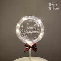 Frohe Weihnachten Kuchen Plugin mit Lichtern zum Leuchten 2024 Weihnachts kuchen Dekoration Party liefert Weihnachts kuchen Topper