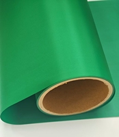 Tissu isolant thermofusible vert à base de PET avec adhésif thermofusible TPU pour isolation électrique et matériau de joint