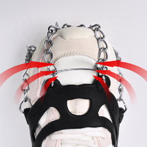 Crampon antidérapant 18 dents en acier au manganèse équipement d'escalade sur glace randonnée neige extérieur simple glace saisir griffe chaussure clous - Product Image 3