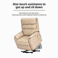 Fauteuil inclinable électrique 2-en-1 moderne pour salon avec télécommande, fauteuil releveur en cuir, canapé inclinable et pliable