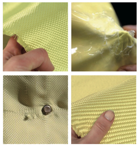 男の子用のカスタマイズされた高強度アラミドベストとヘルメット弾道衝撃耐性アラミド生地編みパターン。 - Product Image 4