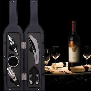 Juego de 5 Piezas de Lujo para Abrir Vino, Sacacorchos de Acero Inoxidable, Kit de Accesorios para Vino, Juego de Regalo para Bar, Hogar, Restaurante - Product Image 3