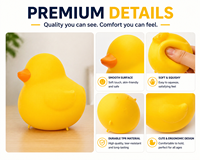 Jouet Squishy Canard Jaune Anti-Stress à Remontée Lente en TPR, Jouet Sensoriel de Soulagement pour Enfants et Adultes, Idéal comme Cadeau