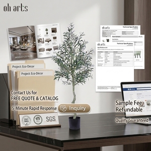 Arbre d'<span class=keywords><strong>olivier</strong></span> artificiel multi-tailles Oh Arts, feuilles <span class=keywords><strong>en</strong></span> soie résistantes aux UV, plante d'<span class=keywords><strong>olivier</strong></span> artificielle <span class=keywords><strong>en</strong></span> <span class=keywords><strong>pot</strong></span>, décoration intérieure et extérieure, usage commercial - Product Image 6