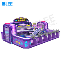 Machine de jeu de course compétitive BLEE pour parc d'attractions, 4 à 8 joueurs, avec volant sauvage, pour enfants