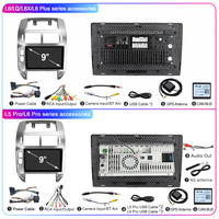 Radio Mobil Multimedia Layar Terpisah LEHX Silver OLED untuk Polo Mk4 IV 2001-2009 Android 12 Pemutar Mobil Stereo Navigasi GPS