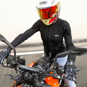 מלא גוף שריון מעיל קיץ לנשימה מעיל אופנוע שריון נשים אופנוע מוטוקרוס רכיבה מעיל Moto רשת מעיל שחור