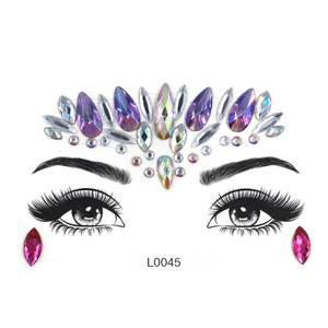 Pegatina de Cristal Autoadhesiva para el Cuerpo |   Pezoneras Brillantes para Halloween, Carnaval y Festivales de Música - Product Image 5