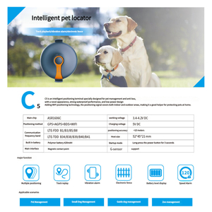 Mini traceur <span class=keywords><strong>GPS</strong></span> pour animaux de compagnie à longue durée de vie de la batterie, 30 jours, localisateur intelligent anti-perte, carte SIM 4G, 256 Mo, étanche IP67, application TUYA, chiens, chats - Product Image 2
