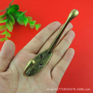 C37 Qinggu <b>Antique</b> Single Hook 90mm Wall Mount Alloy Clothes Hook For <b>Wardrobe</b> Cabinet - Product Image 2