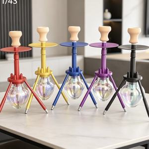 <b>Portable</b> Aluminum Alloy Hookah Glass Base Rocket Shape Shisha Chicha 1 Hose <b>Bar</b> Lounge Party - Product Image 4