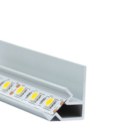 Profilé en aluminium LED avec diffuseur, embouts et clips pour bande LED 26*22 mm