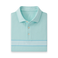 Polo de golf OEM de luxe durable et de haute qualité en polyester spandex extensible à séchage rapide pour hommes