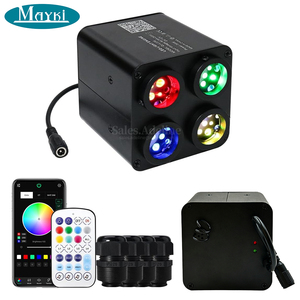 Iluminador de Fibra Óptica RGBW con 4 Salidas, Motor de Luz para <span class=keywords><strong>Techo</strong></span> de Auto con Efecto Cielo Estrellado Estilo <span class=keywords><strong>Rolls</strong></span> <span class=keywords><strong>Royce</strong></span> - Product Image 1