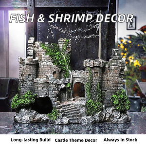 Creatieve Hars Ambachten Vis En Garnalen Oversteken De Schuilplaats <span class=keywords><strong>Aquarium</strong></span> Home Decoraties Voor Woonkamer <span class=keywords><strong>Aquarium</strong></span> Accessoires - Product Image 2