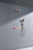 SUNDREAM thermostat intelligent robinet de bain noir mat robinet de douche système de douche thermostat salle de bain ensemble de douche