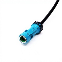 Cable Ethernet Automotriz Impermeable HSD Z-Code Hembra a Hembra de 4 Pines, Original Rosenberger D4K14A-1D5A5-Z, Alta Velocidad LVDS