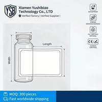 Étiquettes adhésives YSB pour flacons de 2 ml, 3 ml, 10 ml, avec modèles de conception gratuits, impression holographique, résistantes aux rayures, à l'eau et à l'huile