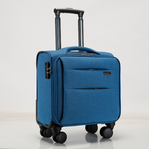 Valise <span class=keywords><strong>cabine</strong></span> 18 pouces en ABS et alliage d'aluminium, avec roulettes pivotantes, serrure à combinaison, coque <span class=keywords><strong>souple</strong></span>, légère, pour voyage - Product Image 6