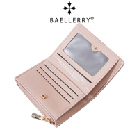 Dompet Pendek Wanita BAELLERRY Model Pita, Dompet Manis dan Lembut, Dompet Portabel Zero Wallet