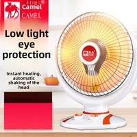 Petit ventilateur chauffant électrique de bureau à tube de quartz 600W, chauffage rapide, oscillation automatique, air chaud, personnalisable, export