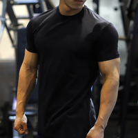 T-shirt Homme d'Entraînement Athlétique Très Vendu, en Polyester Élasthanne 180 g/m², pour Gym Fitness, T-shirt Surdimensionné Décontracté pour Hommes