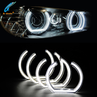 Feux de jour DTM Angel Eyes en acrylique cristal en forme de U style M4 pour BMW E53 E60 E70 E82 E87 E90 E92 F10 F30 E36 E46
