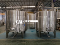 Fermenteur à vin et réservoir de stockage en acier inoxydable pour vignobles et usines de boissons