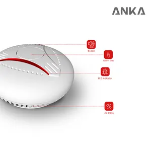 אזעקות גלאי עשן מחוברות ביתיות Photoelectric עם אישור RF433MHz של ANKA EN