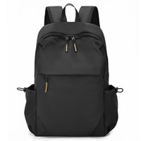 Sac à dos imperméable de couleur unie, sac pour ordinateur portable de grande capacité pour les étudiants, pour les déplacements quotidiens