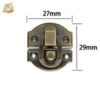 Petite boîte à bijoux en bois en métal loquet de verrouillage solide taille 25mm finition plaquée acier allié d'aluminium OEM ODM fournitures pour cadeaux