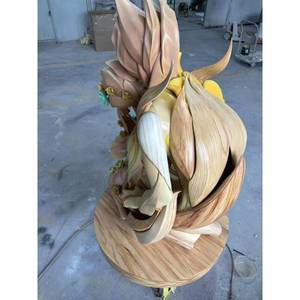 Escultura de FRP Impresa en 3D Personalizada con Acabado de Madera para Decoración de Parques, Plazas y Puntos Fotográficos - Product Image 6