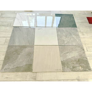 Carreaux de sol et de mur en porcelaine brillante blanc Carrara 60x60cm Bon marché Liquidation Stock pour la conception d'immeubles de bureaux et de salles - Product Image 1