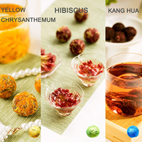 Xanadu – Coffret Cadeau de 8 Boules de Thé Fleuri Bio Artisanales aux Saveurs Assorties et Personnalisées en Tubes en Verre