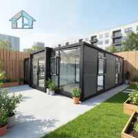 Vente directe usine – Maisons modulaires préfabriquées extensibles 20 pieds – Modèle design moderne – Installation rapide – Bureau mobile préfabriqué