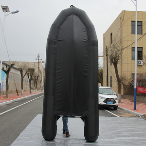 Certification CE ZB-380 Bateau <span class=keywords><strong>gonflable</strong></span> Tube en PVC Plancher en aluminium Bateau de rafting sportif avec <span class=keywords><strong>roue</strong></span> de plage - Product Image 4