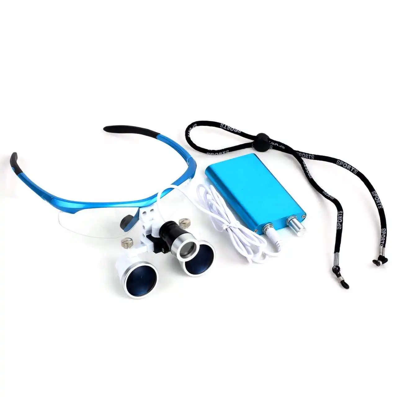 Dental Binocular Head Surgical Eye Loupes 2.5X Magnification with LED