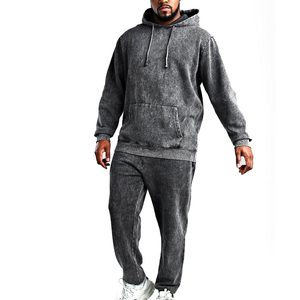 ชุดวอร์มแบบย้อมสีคุณภาพสูง ขายส่ง แห้งเร็ว ระบายอากาศได้ดี สีพื้น สำหรับผู้ชาย - Product Image 1