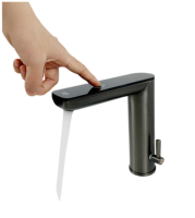 Robinet de salle de bain intelligent multifonctionnel à affichage numérique LED, chaud et froid, avec capteur, en cuivre, pour usage domestique et commercial