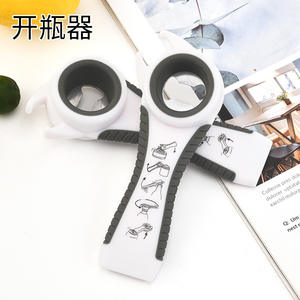 ที่เปิดขวดสแตนเลส ด้ามจับสีขาวและสีดำ ที่เปิดกระป๋องเบียร์อเนกประสงค์สำหรับใช้ในครัวที่บ้าน - Product Image 4